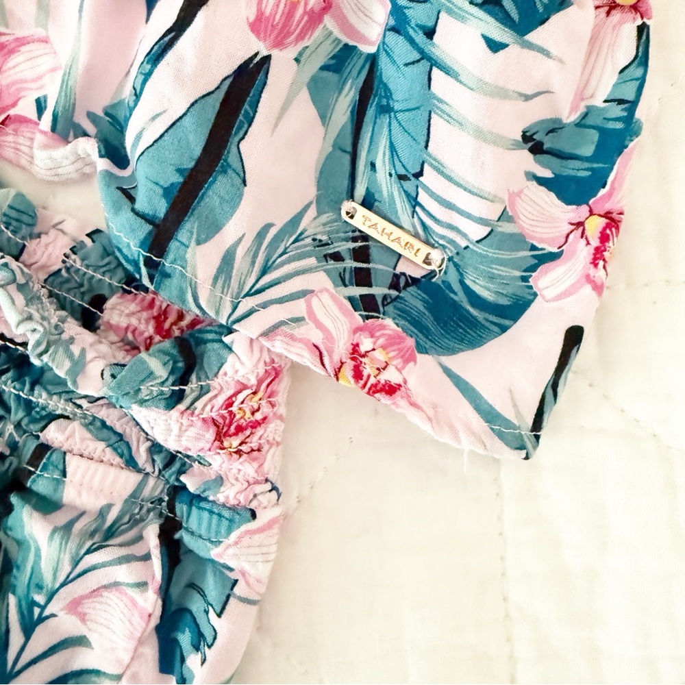 Tahari Kids Tropical Floral Coordinating Pant Set 2T - Picture 2 of 5